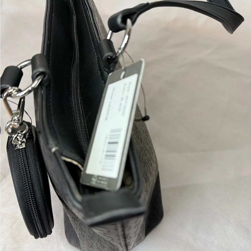 GUESS Black Patterned Tote - Picture 8 of 13